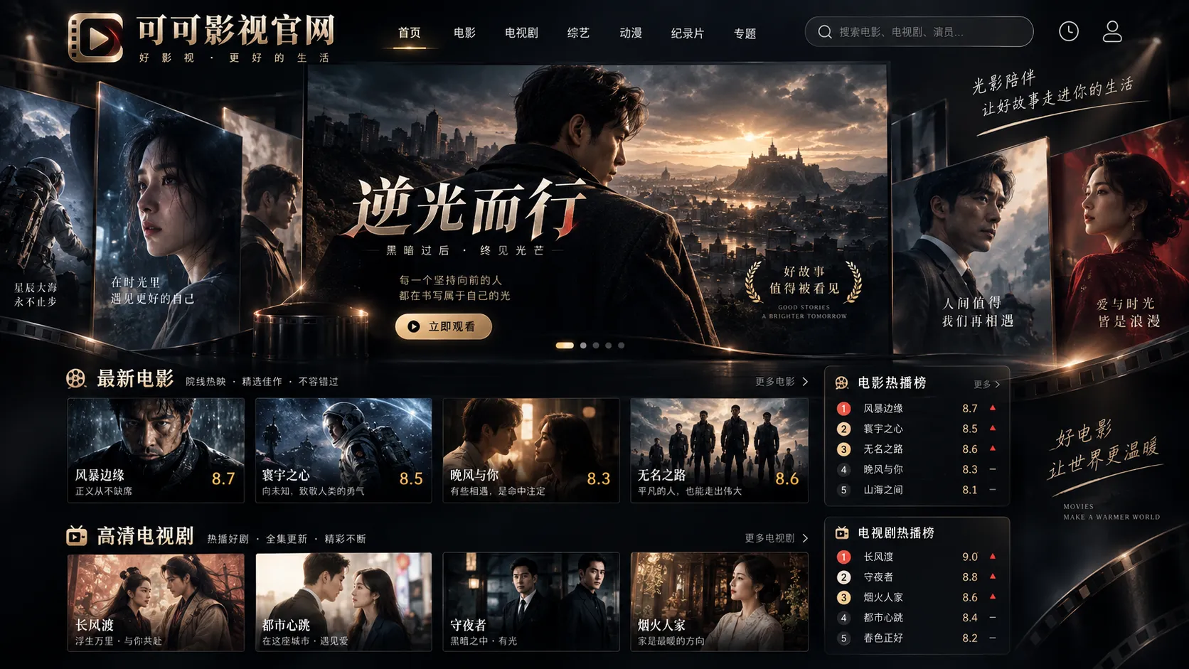 可可影视每日内容与创作主题视觉
